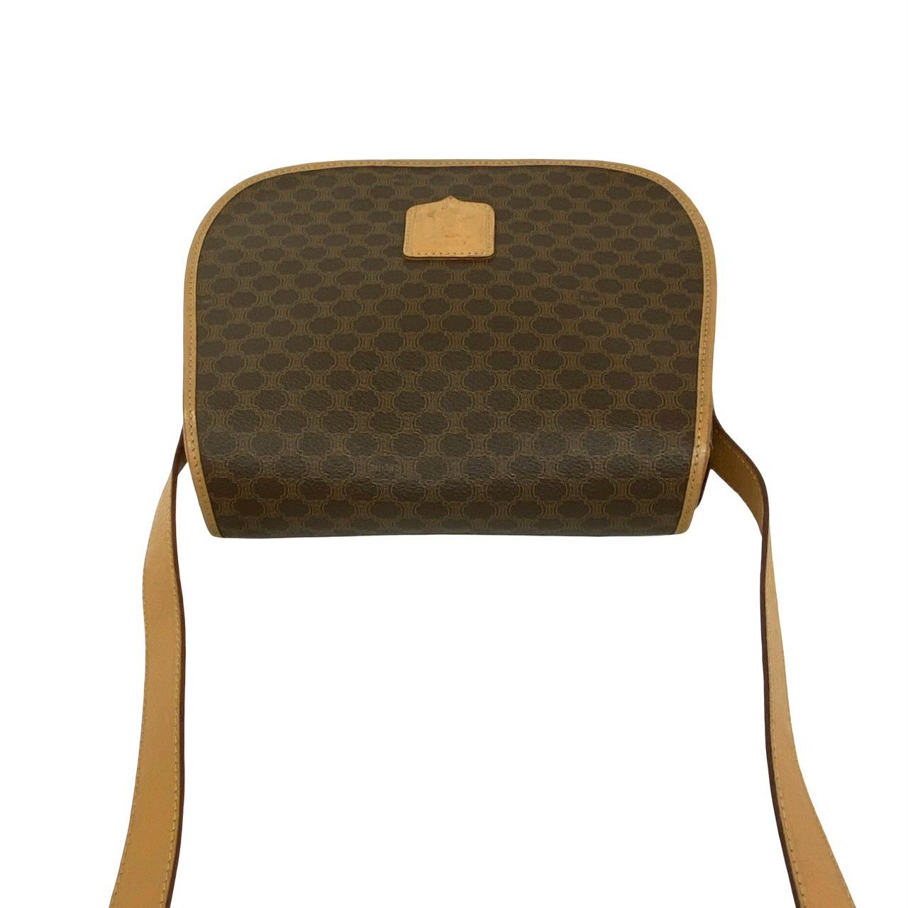 Celine Vintage Macadam Blason Pattern Triomphe Leather Shoulder Bag Pochette — view 4