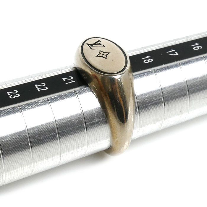 Louis Vuitton 925 Sterling Silver LV Tailor Ring — view 6