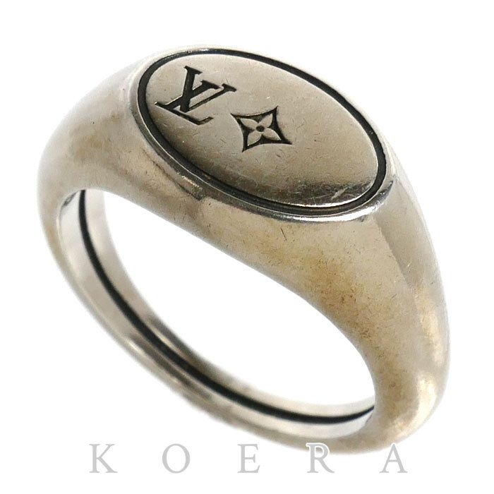 Louis Vuitton 925 Sterling Silver LV Tailor Ring
