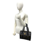 Celine Macadam Blason Pattern Triomphe Logo Leather Mini Boston Bag Brown — view 2