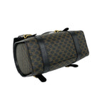 Celine Macadam Blason Pattern Triomphe Logo Leather Mini Boston Bag Brown — view 7