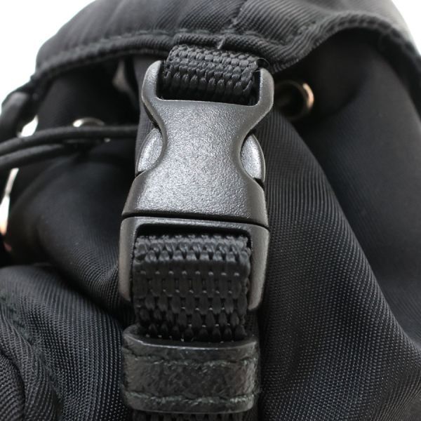 Prada Nylon Mini Backpack Key Charm — view 7