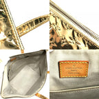 Louis Vuitton Shoulder Bag Bellevue GM Leather Gold — view 8