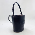 Gucci Bucket Shape Shoulder Bag Interlocking G Logo Vintage Patent Brown — view 3