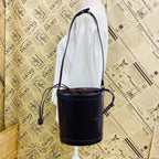 Gucci Bucket Shape Shoulder Bag Interlocking G Logo Vintage Patent Brown — view 5