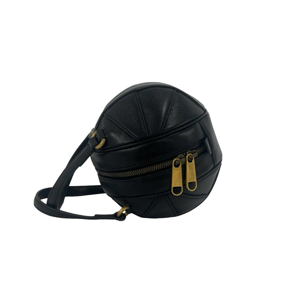 Gucci Basketball Shape GG Logo Leather 2-Way Shoulder Bag Black — view 5