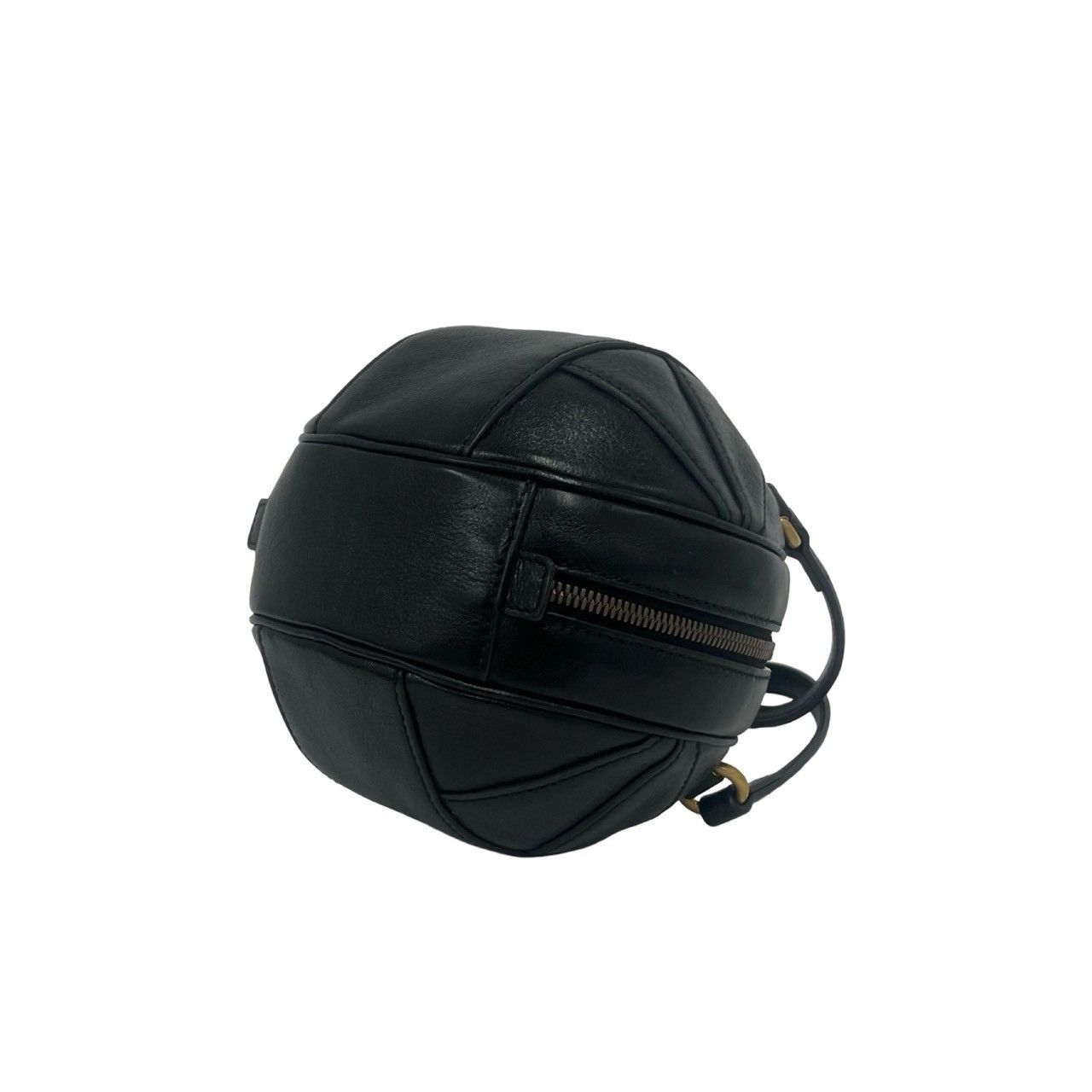 Gucci Basketball Shape GG Logo Leather 2-Way Shoulder Bag Black — view 8