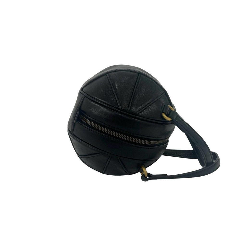 Gucci Basketball Shape GG Logo Leather 2-Way Shoulder Bag Black — view 6