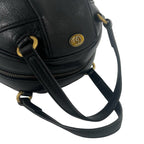 Gucci Basketball Shape GG Logo Leather 2-Way Shoulder Bag Black — view 4