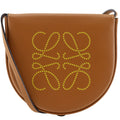 Loewe Small Heel Pouch Pochette Calfskin Brown Shoulder Bag