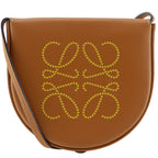 Loewe Small Heel Pouch Pochette Calfskin Brown Shoulder Bag