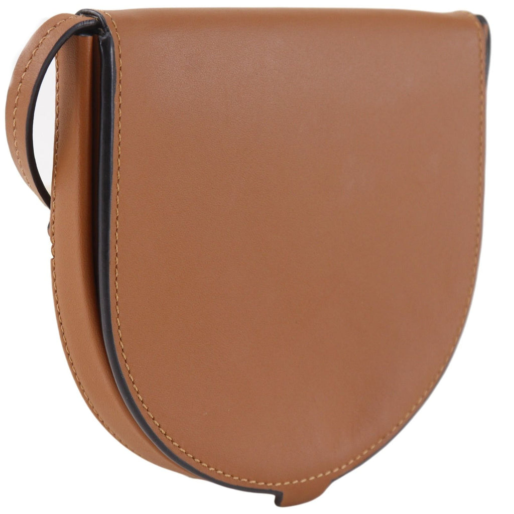 Loewe Small Heel Pouch Pochette Calfskin Brown Shoulder Bag — view 3