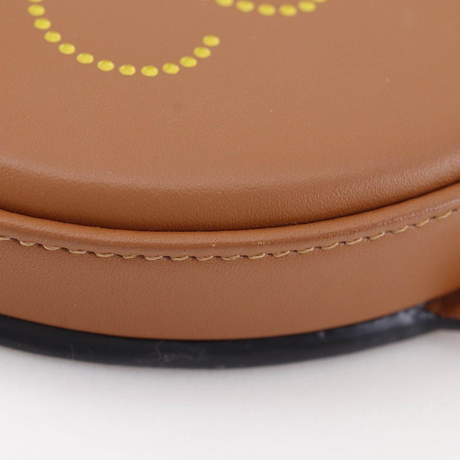 Loewe Small Heel Pouch Pochette Calfskin Brown Shoulder Bag — view 4