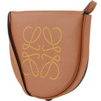 Loewe Small Heel Pouch Pochette Calfskin Brown Shoulder Bag — view 2