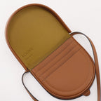 Loewe Small Heel Pouch Pochette Calfskin Brown Shoulder Bag — view 7