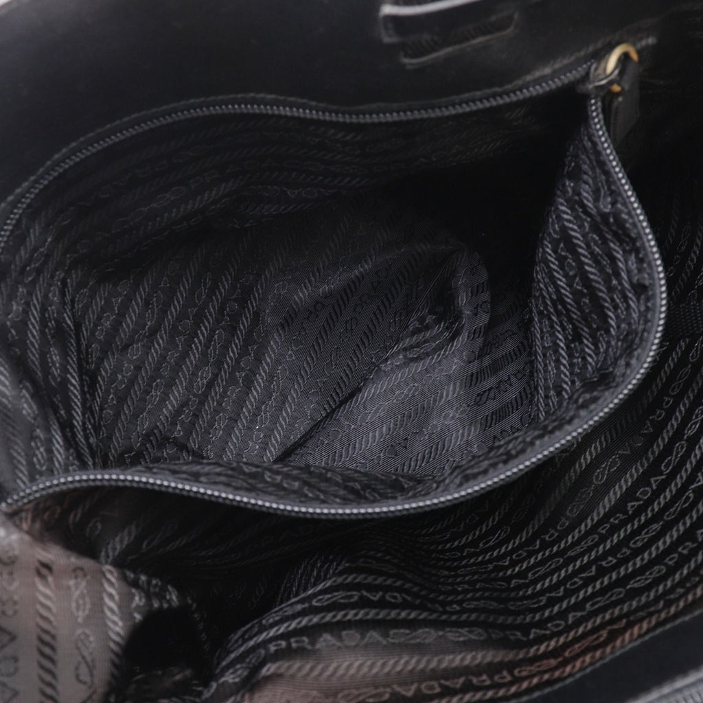 Prada Nylon Black Tote Bag — view 8