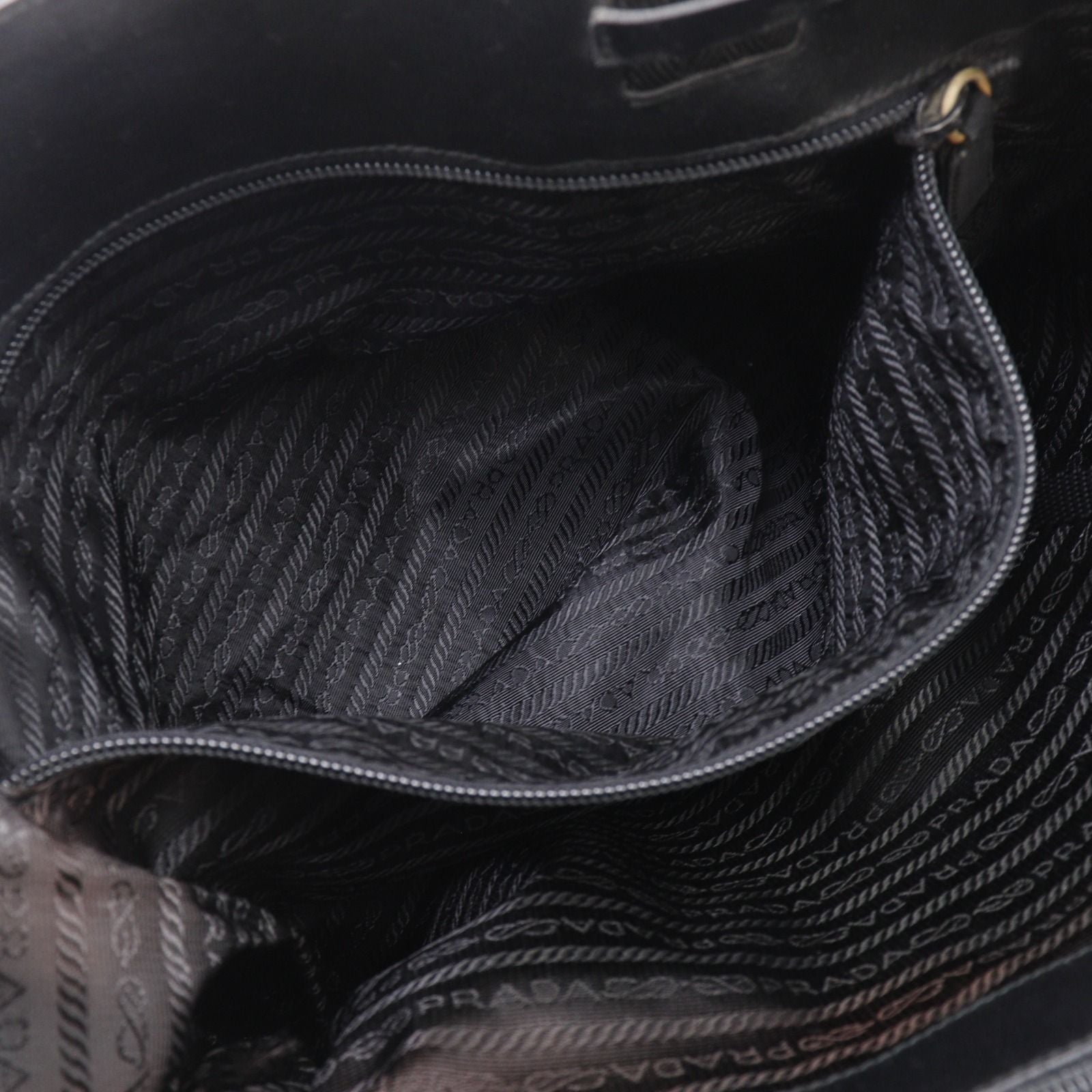 Prada Nylon Black Tote Bag — view 8