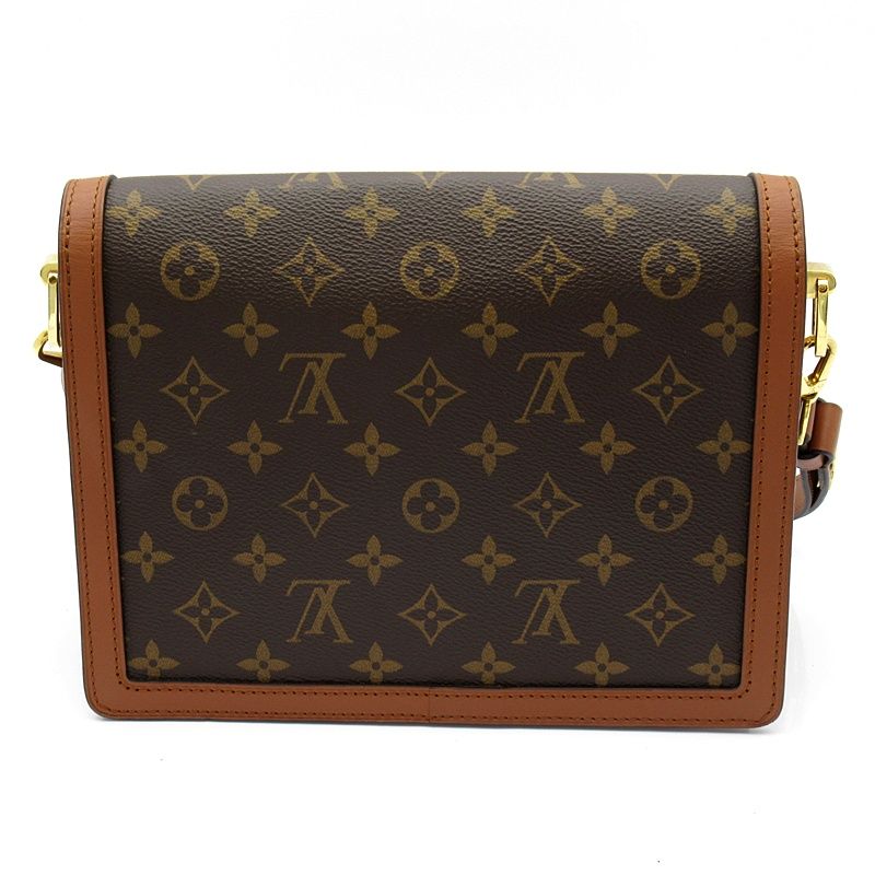 Louis Vuitton Dauphine MM Monogram Reverse Shoulder Bag Brown — view 4