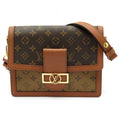 Louis Vuitton Dauphine MM Monogram Reverse Shoulder Bag Brown