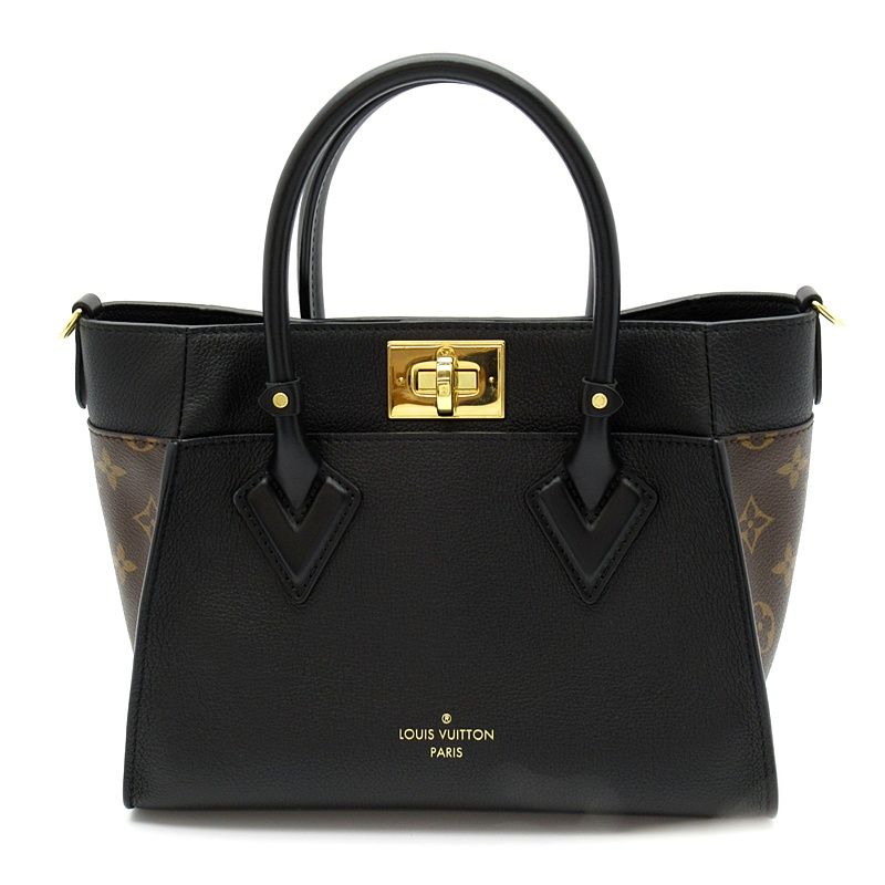 Louis Vuitton on My Side Leather Handbag Noir