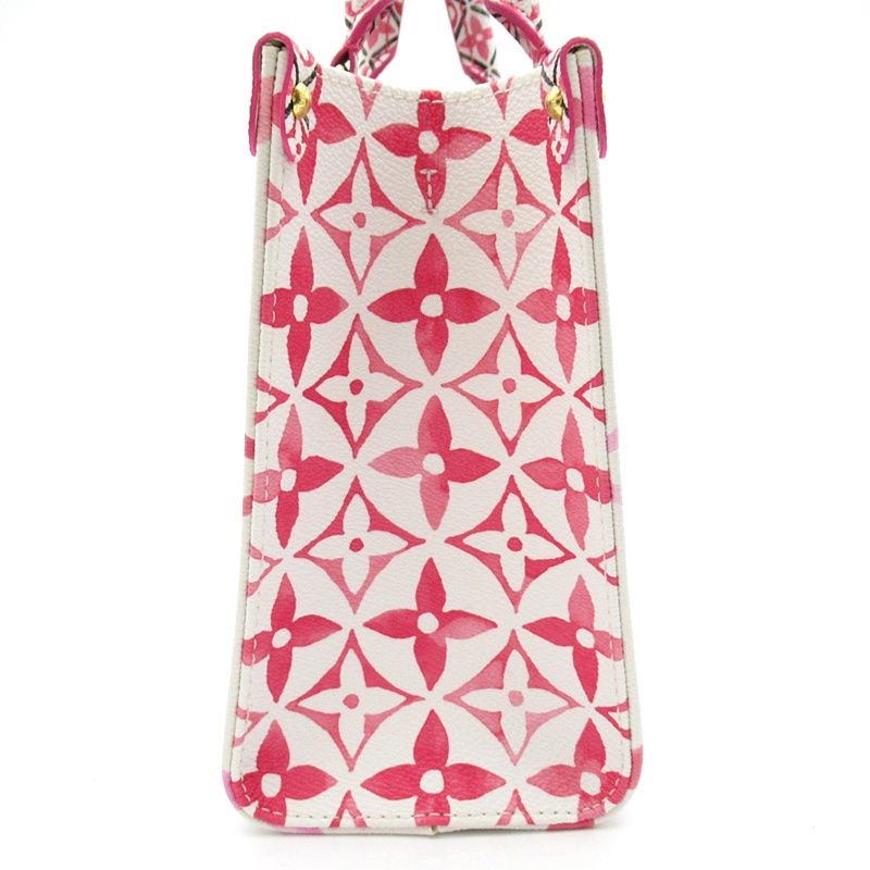 Louis Vuitton On The Go PM Handbag White Pink — view 3