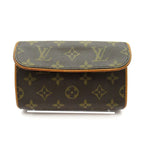 Louis Vuitton Pochette Florentine Monogram Shoulder Bag Brown