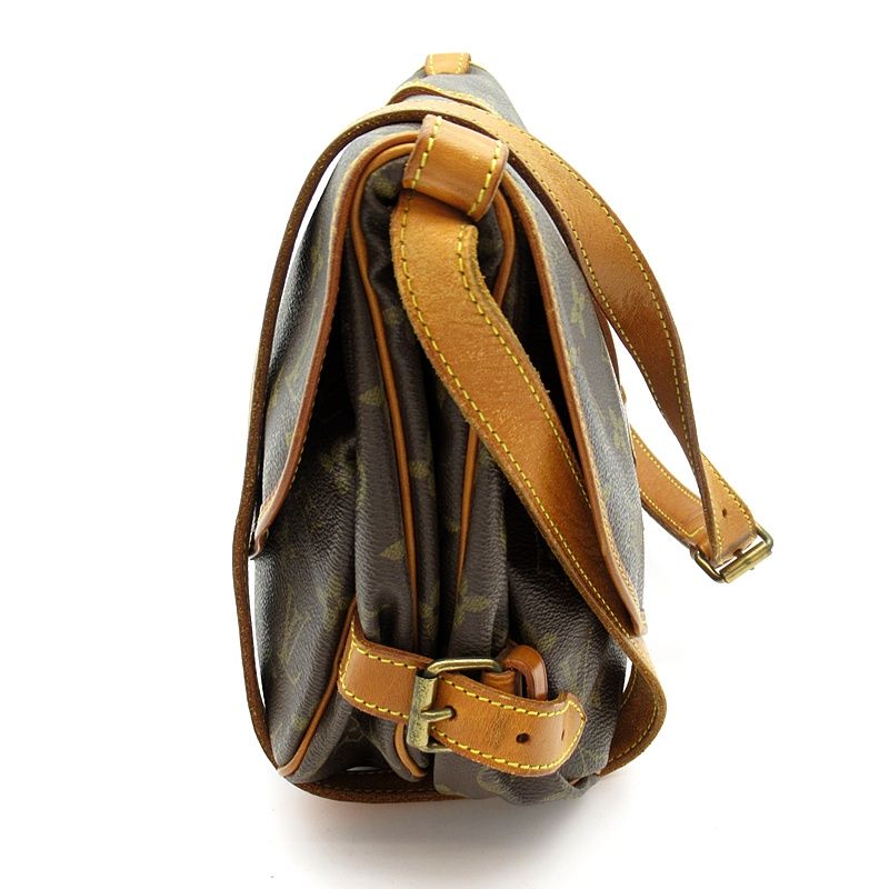 Louis Vuitton Saumur 30 Monogram Shoulder Bag Brown — view 3