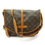 Louis Vuitton Saumur 30 Monogram Shoulder Bag Brown — view 4
