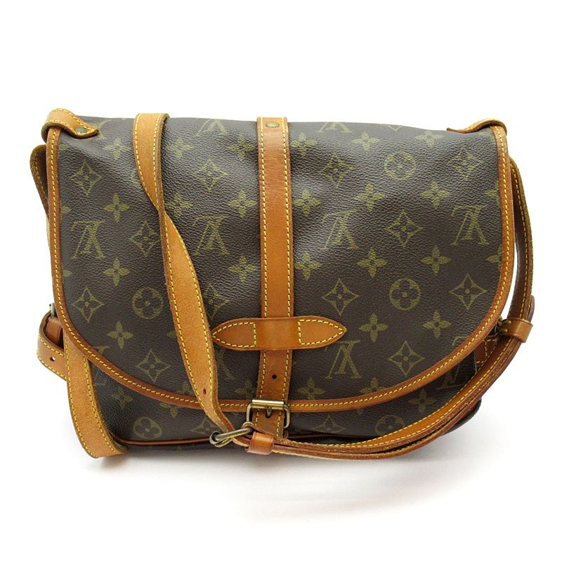 Louis Vuitton Saumur 30 Monogram Shoulder Bag Brown — view 4