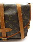 Louis Vuitton Saumur 30 Monogram Shoulder Bag Brown — view 2