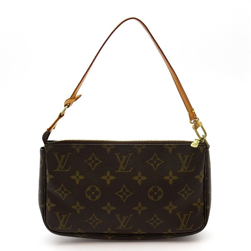 Louis Vuitton Pochette Accessoires Monogram Handbag Brown — view 4