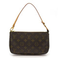 Louis Vuitton Pochette Accessoires Monogram Handbag Brown