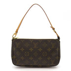 Louis Vuitton Pochette Accessoires Monogram Handbag Brown