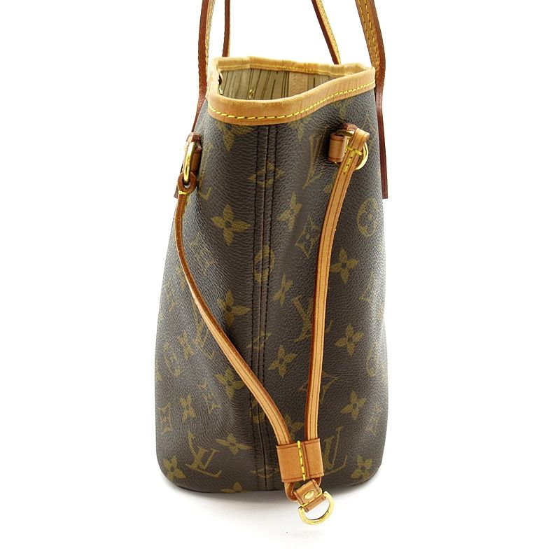 Louis Vuitton Neverfull PM Monogram Tote Bag Brown — view 5