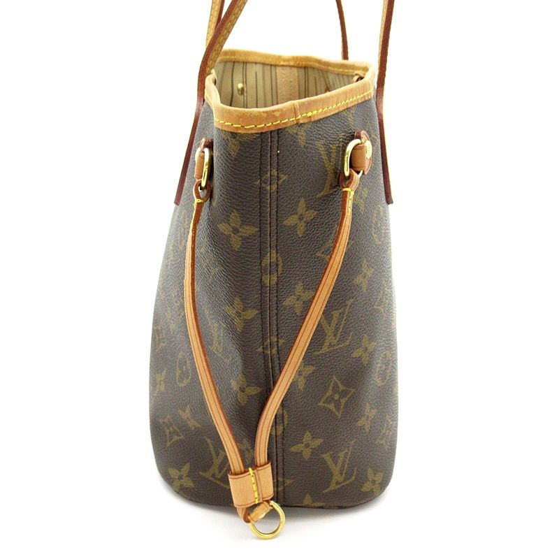 Louis Vuitton Neverfull PM Monogram Tote Bag Brown — view 3