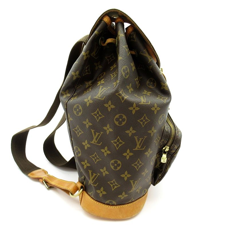 Louis Vuitton Montsouris GM Monogram Backpack Brown — view 5