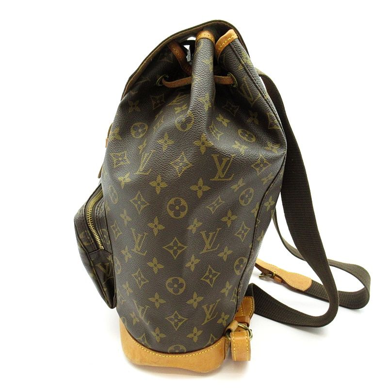 Louis Vuitton Montsouris GM Monogram Backpack Brown — view 3
