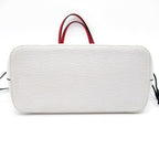 Louis Vuitton Neverfull MM Epi Tote Bag Blanc Optique — view 6