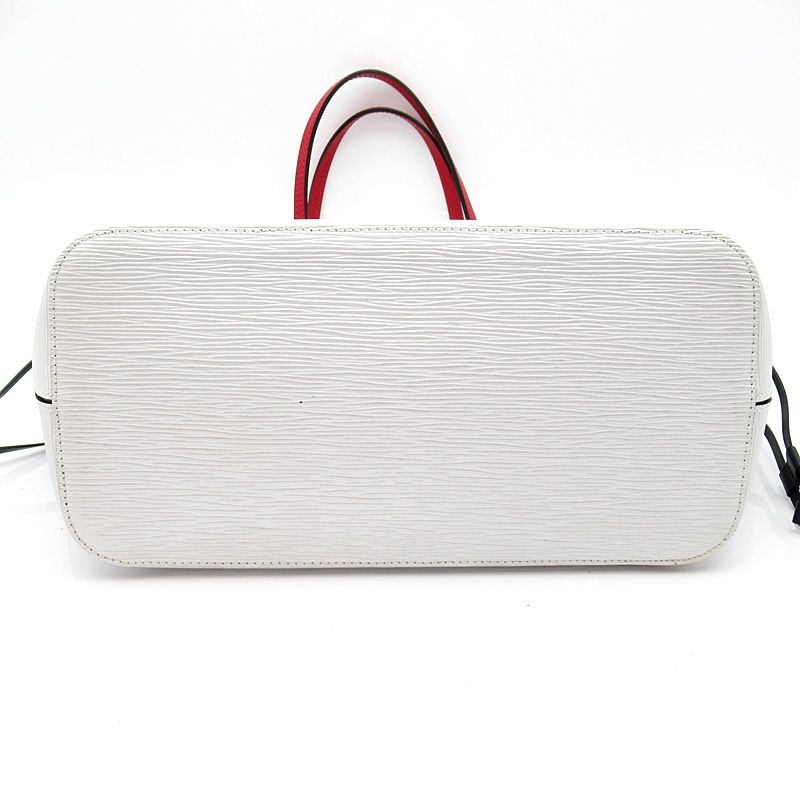 Louis Vuitton Neverfull MM Epi Tote Bag Blanc Optique — view 6