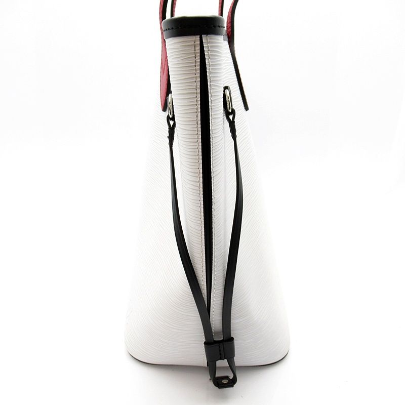 Louis Vuitton Neverfull MM Epi Tote Bag Blanc Optique — view 3