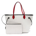 Louis Vuitton Neverfull MM Epi Tote Bag Blanc Optique