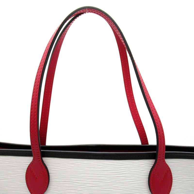 Louis Vuitton Neverfull MM Epi Tote Bag Blanc Optique — view 2