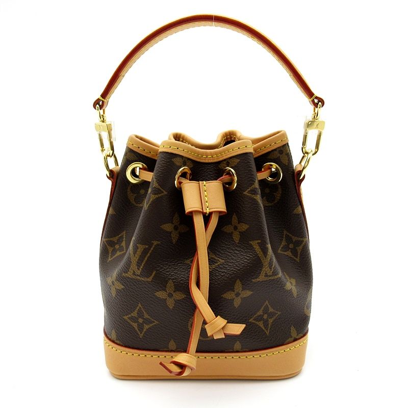 Louis Vuitton Nano Noe Monogram Shoulder Bag Brown