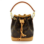 Louis Vuitton Nano Noe Monogram Shoulder Bag Brown