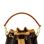 Louis Vuitton Nano Noe Monogram Shoulder Bag Brown — view 2
