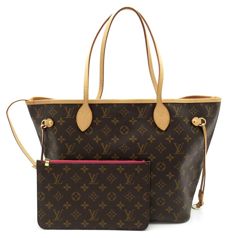 Louis Vuitton Neverfull MM Monogram Tote Bag Pivoine