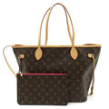 Louis Vuitton Neverfull MM Monogram Tote Bag Pivoine