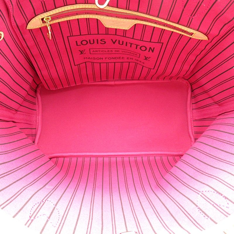 Louis Vuitton Neverfull MM Monogram Tote Bag Pivoine — view 7