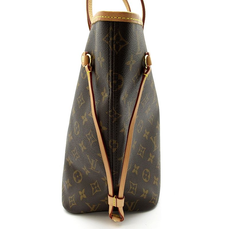 Louis Vuitton Neverfull MM Monogram Tote Bag Pivoine — view 5