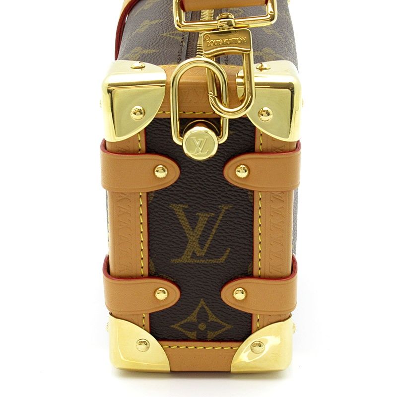 Louis Vuitton Side Trunk PM Monogram Shoulder Bag Brown — view 3